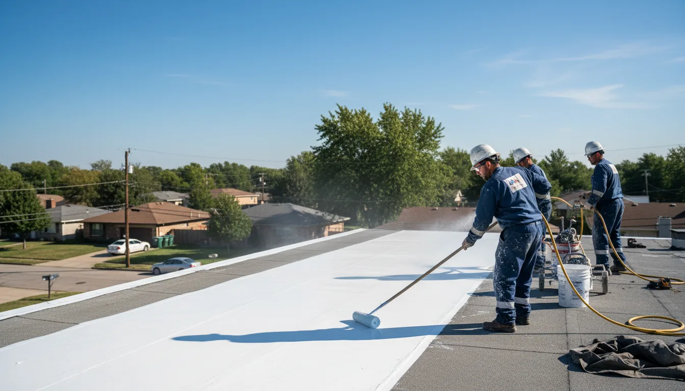 Commercial roof coating in Whitharral, TX near me
